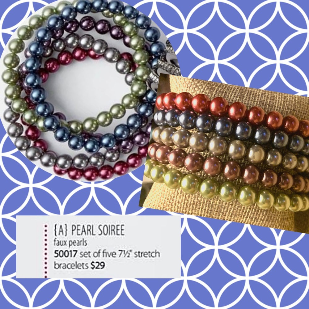 Premier Designs Pearl Soirée Bracelet Set
